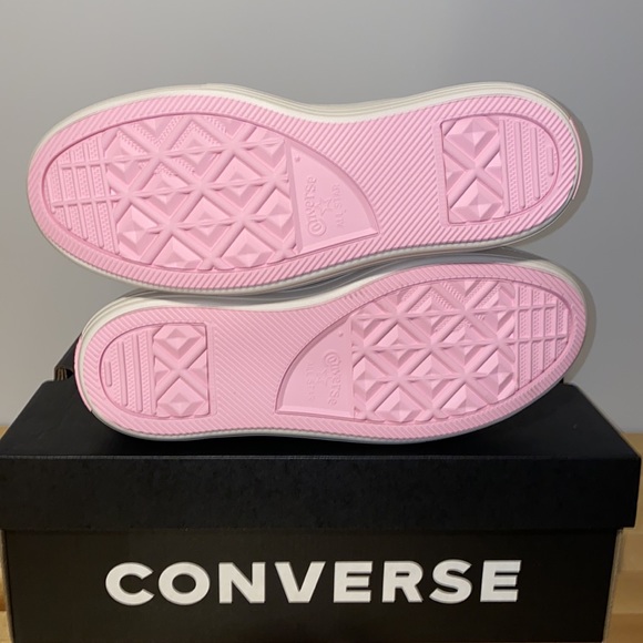 BLACK FRI SALE 🍑PEACH PATTERN! egret converse hi top cherry women 10 shoe platf - Picture 8 of 10